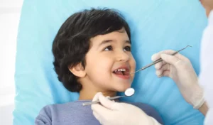 Boy in Pediatric Dentist Chair